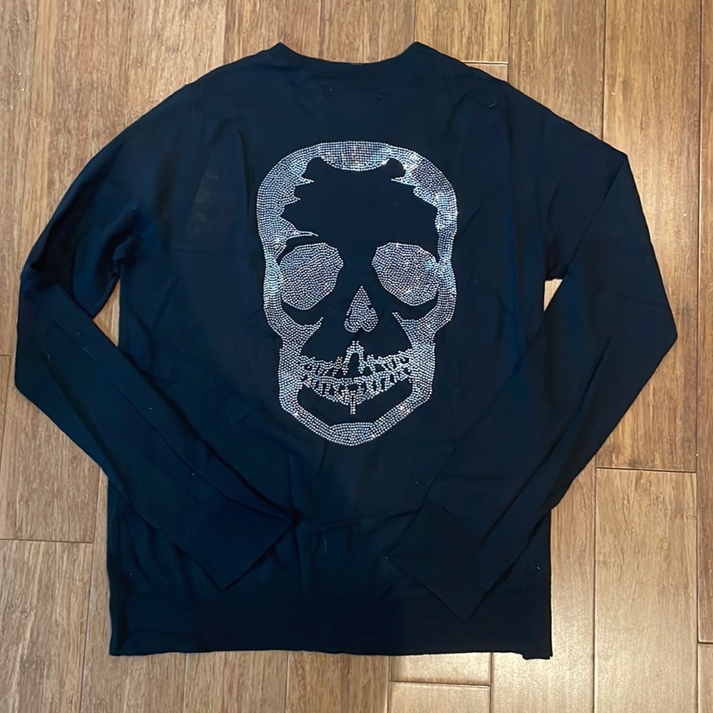 Zadig & Voltaire Skull Embellished Merino Wool Sweater